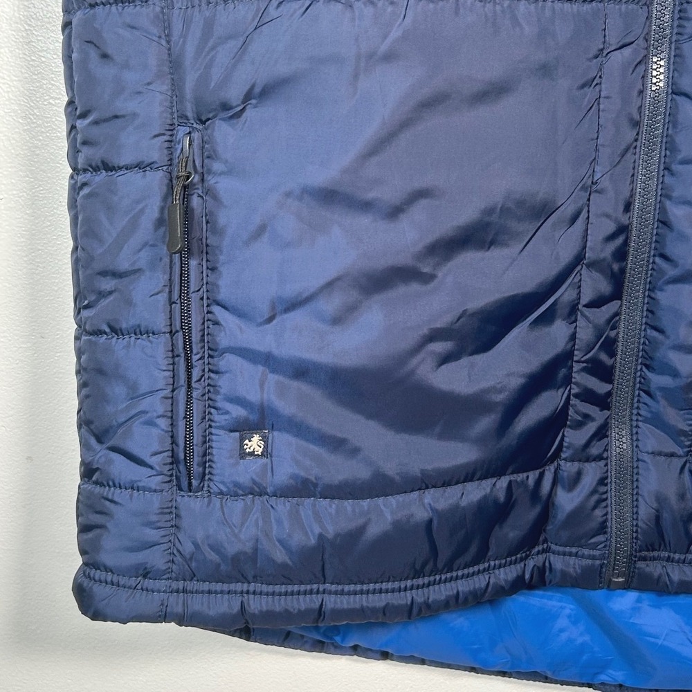 Nat Nast Mens Puffer Vest Blue Quilted Zip Front Sleeveless Jacket Outdoor Sz XL - Picture 3 of 8